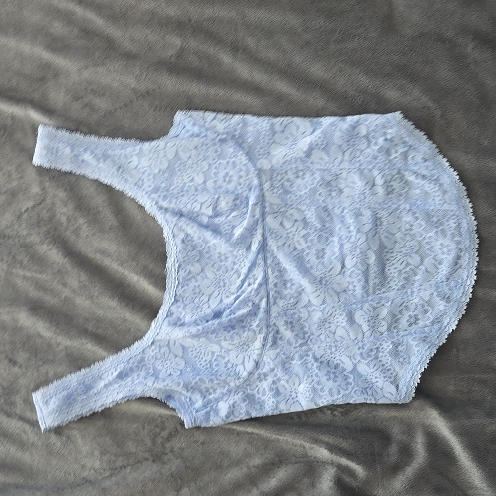 Victoria's Secret Blue Lace Chemise Size S
